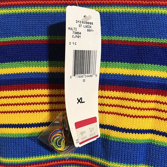 Lauren Ralph Lauren Colorful Sweater XL. PTP IS 23'. 100 COTTON. - Picture 4 of 5